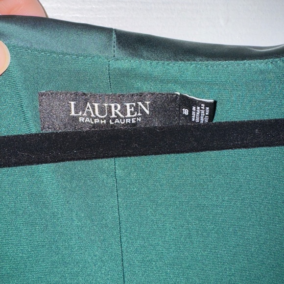 Leonetta Satin V-Neck Jersey Evening Gown - Picture 3 of 7